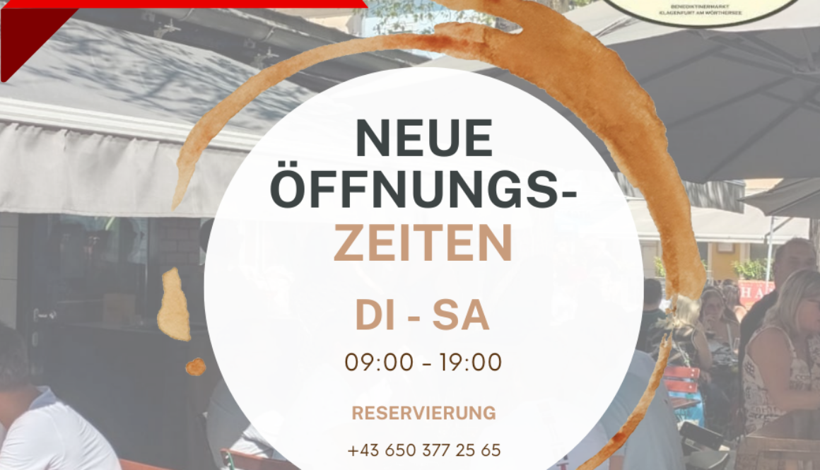 NEUE ÖFFNUNGSZEITEN (Facebook-Post)